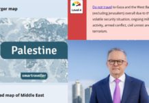 Australia recognises Palestine as DFAT issues ‘Do Not Travel’ warning over terror, kidnapping and Sharia law dangers