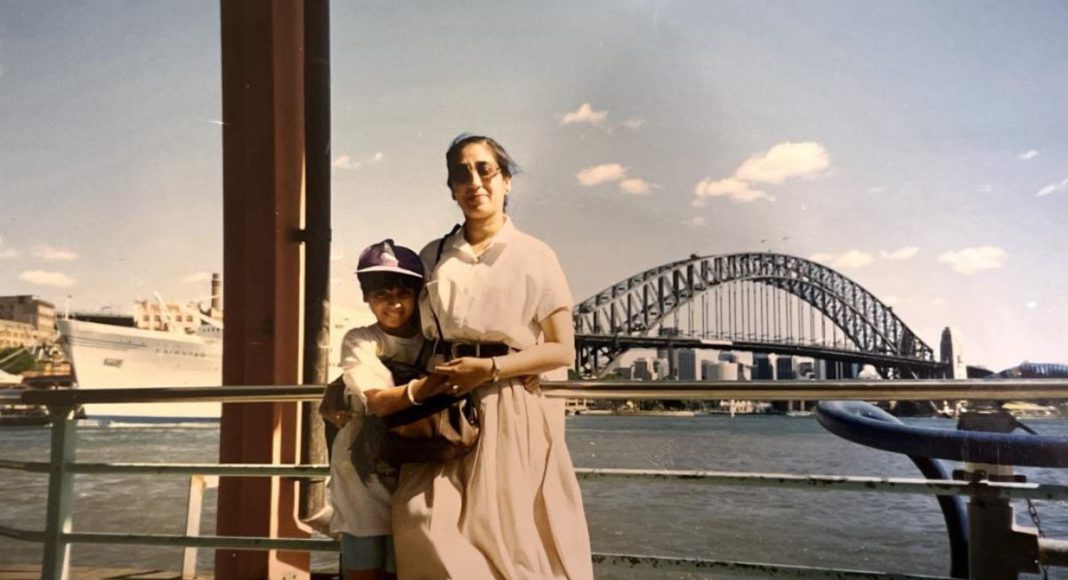 (Image: Supplied - Ishita and her late mother, Neera, 1993)