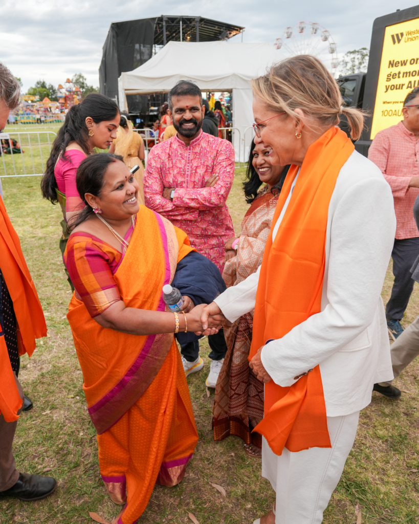 Leader of Opposition Sussan Ley at Hindu Council of Australia Diwali festival;Image Source: Supplied