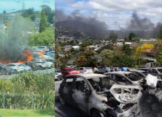 Hot exhaust blamed for hospital carpark fire that damaged 28 vehicles in New Zealand