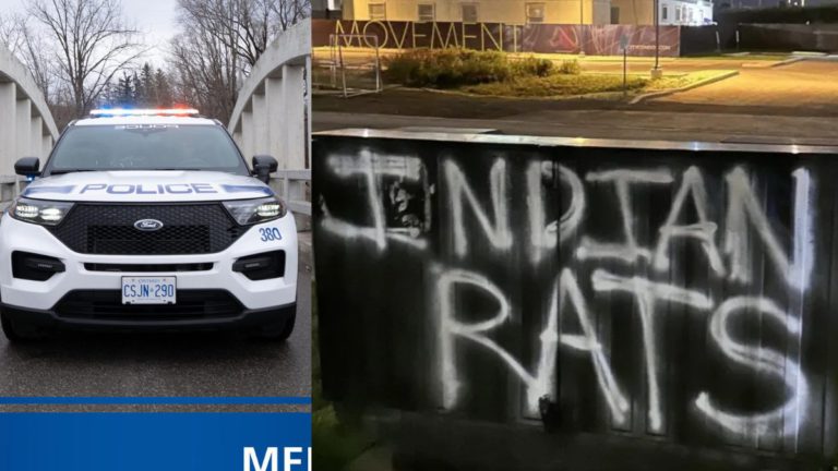Woman charged over “Indian Rats” graffiti targeting Indian community in Canada
