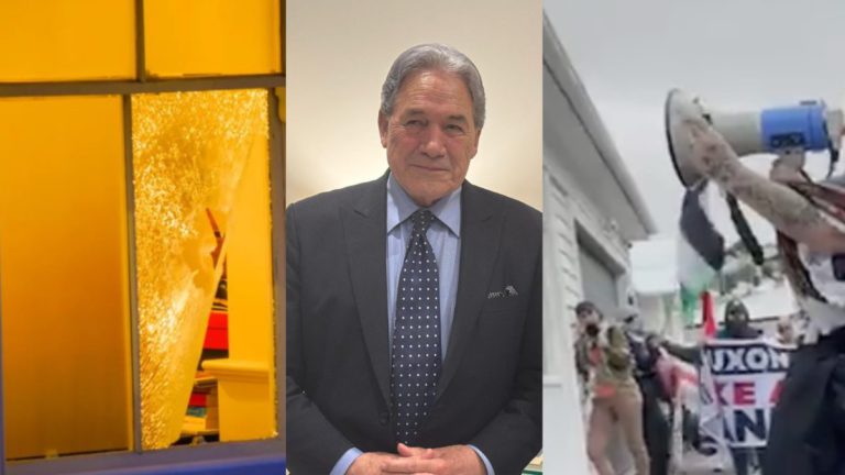 Winston Peters hits out at ‘headline hunting’ Left’s ‘hypocrisy’ on Gaza protests after vandalism at his home