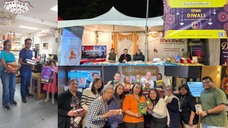 Australian Hindus lead nationwide food and donations drive for compassion and unity through Sewa Diwali