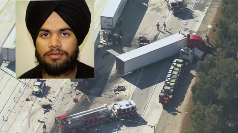21-year-old truck driver Jashanpreet Singh faces DUI and vehicular manslaughter charges after horrific California crash kills three