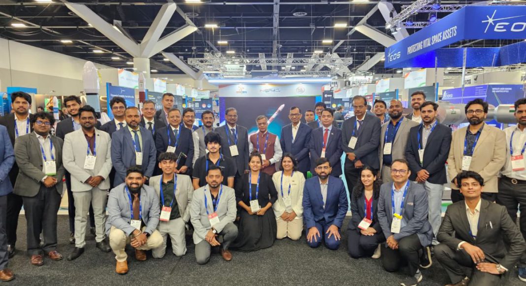 Image: ISRO/In-SPACe Pavilion at the 76th International Aeronautical Congress in Sydney (Source: X)