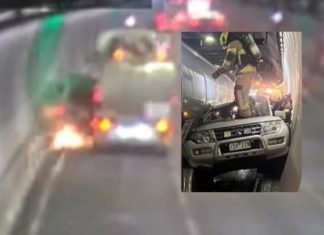 Pajero crushed in Burnley Tunnel as truck driver fined for unsafe lane change
