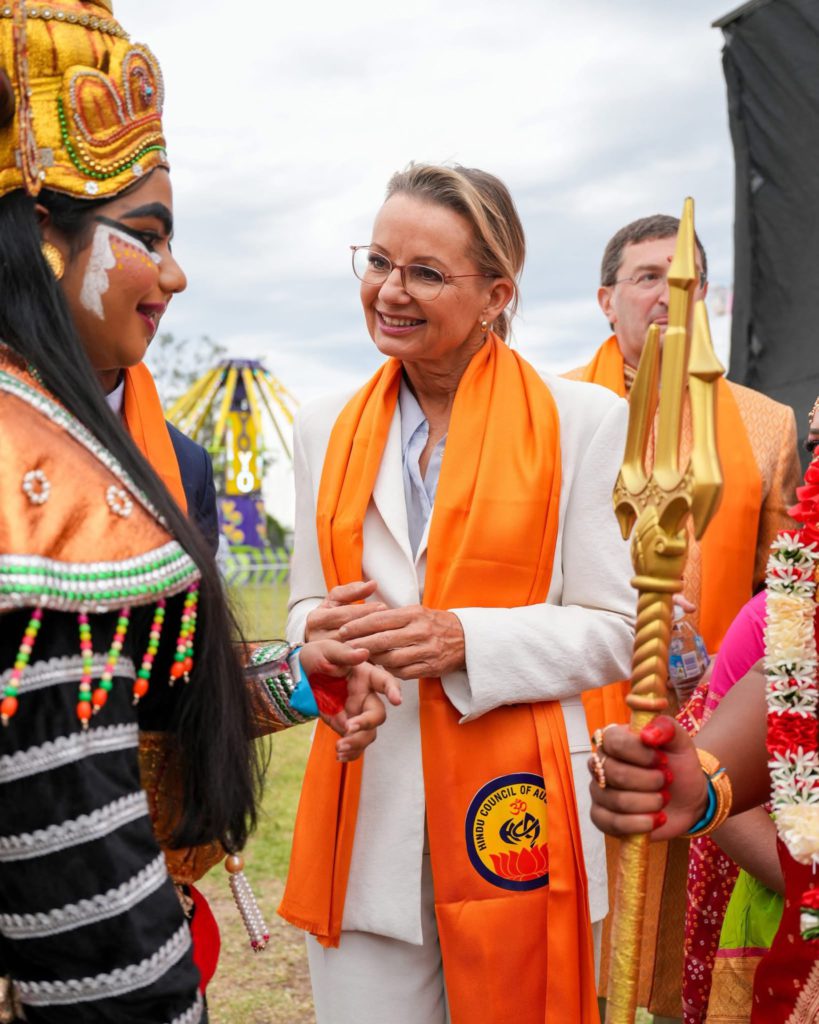 Leader of Opposition Sussan Ley at Hindu Council of Australia Diwali festival;Image Source: Supplied
