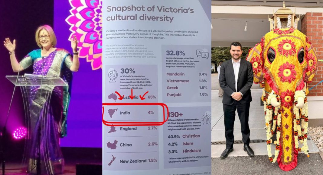 Image: Shadow Minister Evan Mulholland demands Premier Jacinta Allan apologise over VMC’s decapitated India map