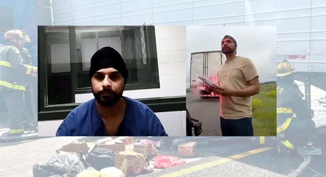 Image: Harjinder Singh, a commercial truck driver accused of making an illegal U-turn that killed three people on Florida's Turnpike, appeared in court virtually on Thursday, Nov. 13, 2025 (St. Lucie Courthouse, Florida)
