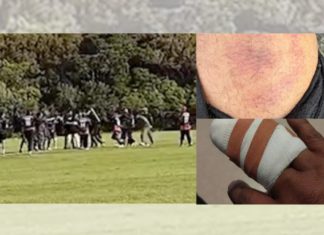 Bharat XI vs Royal Blues T20 cricket match ends in violent on-field fight