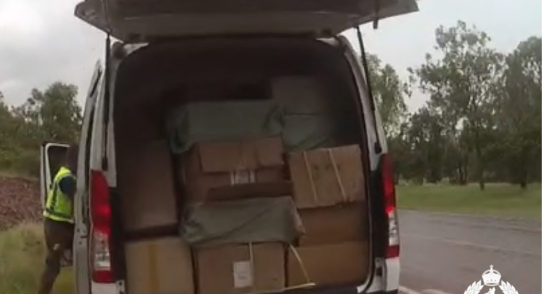 Image: AFP restrains $8.4 million in suspected proceeds of crime after NT Police illicit tobacco haul (Source: AFP)
