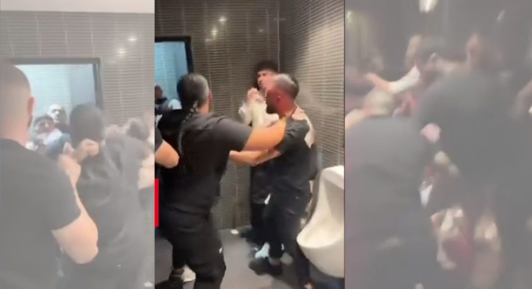 Image: Southbank restaurant brawl (Source: 7News screenshots)