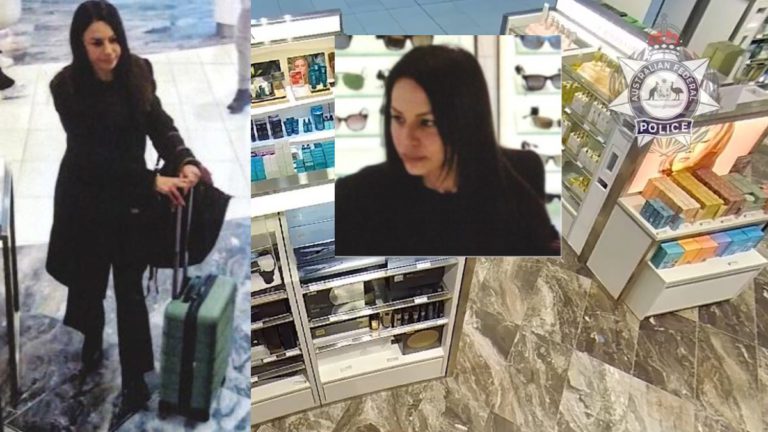 $4,000 luxury haul: AFP hunts woman allegedly caught on CCTV stealing designer goods from Sydney Airport