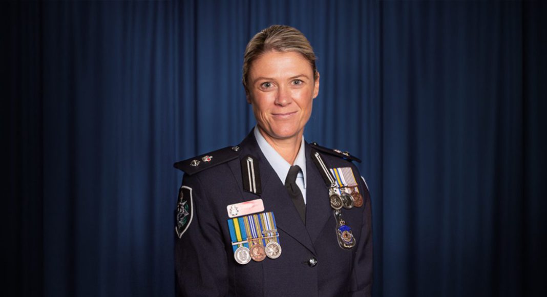 Image: Australian Federal Police Commissioner Krissy Barrett