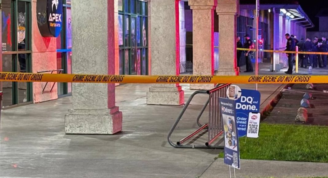 Image: Stockton birthday party shooting leaves four dead and 10 injured (Source: BAC News screenshot)