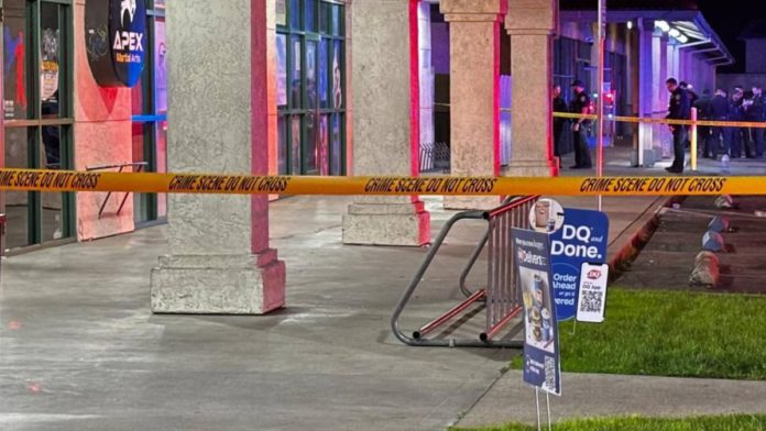 Image: Stockton birthday party shooting leaves four dead and 10 injured (Source: BAC News screenshot)