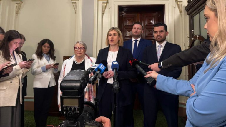 Jess Wilson becomes first woman to lead Victorian Liberals after party-room revolt