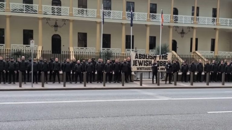 Neo-Nazi rally outside NSW Parliament sparks outrage