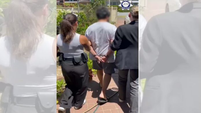 Image: Operation Duo - West Ryde arrest (Source: AFP)