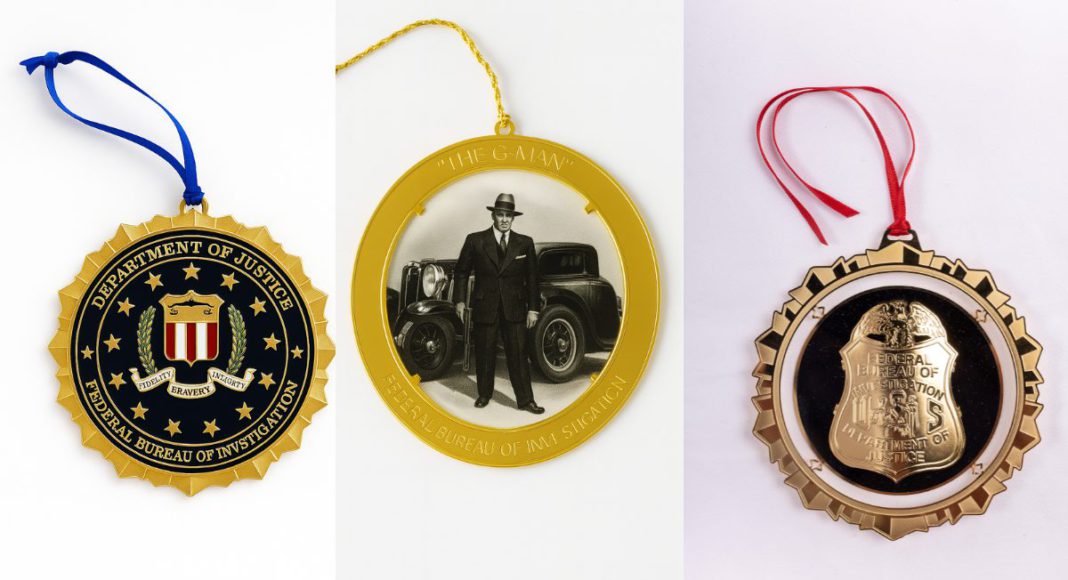 Image: FBI Christmas Ornament (Source: AFP)