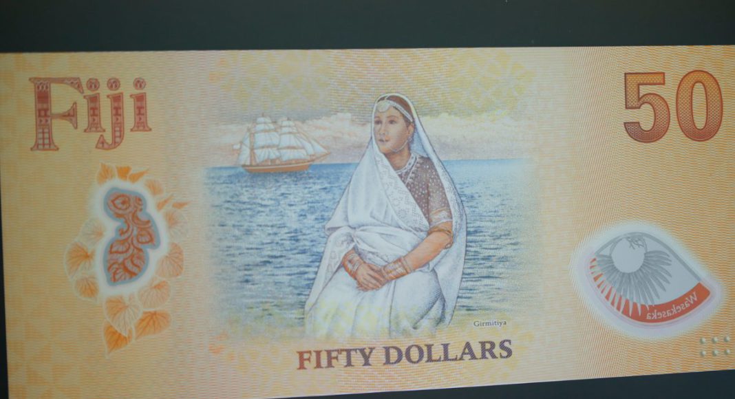 Image: Indian Girmitiya woman on the new $50 note (Source: RBF)