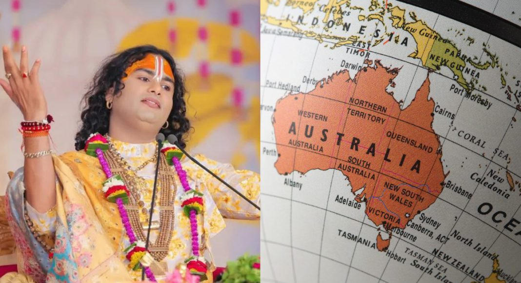 Image: Indian spiritual guru and kathavachak Aniruddhacharya