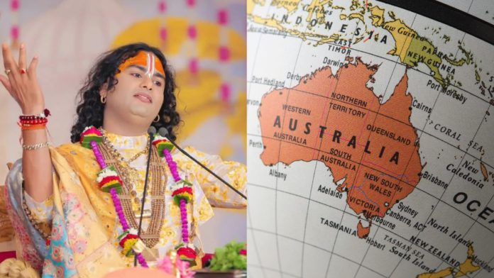 Image: Indian spiritual guru and kathavachak Aniruddhacharya