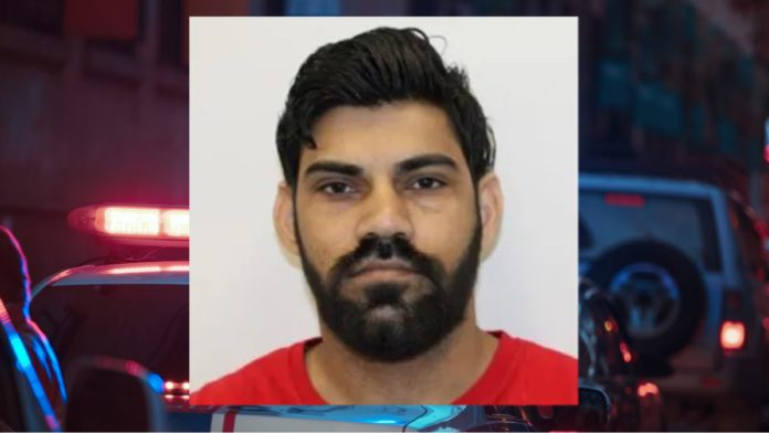Image: Rajinder Kumar, 32, was arrested after the 24 November crash on US Highway 20 near Bend, where his semi-truck and trailer folded across both lanes (Source: DHS)