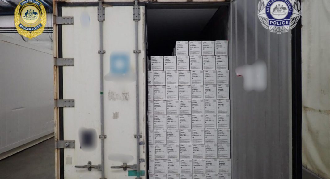 Image: 27kg cocaine seizure at Port Botany (Source: AFP)