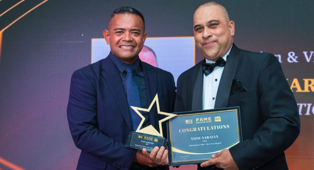 Image: Radio Journalist of the Year: Vijay Narayan (fijivillage News) (Source: Facebook - FMA)