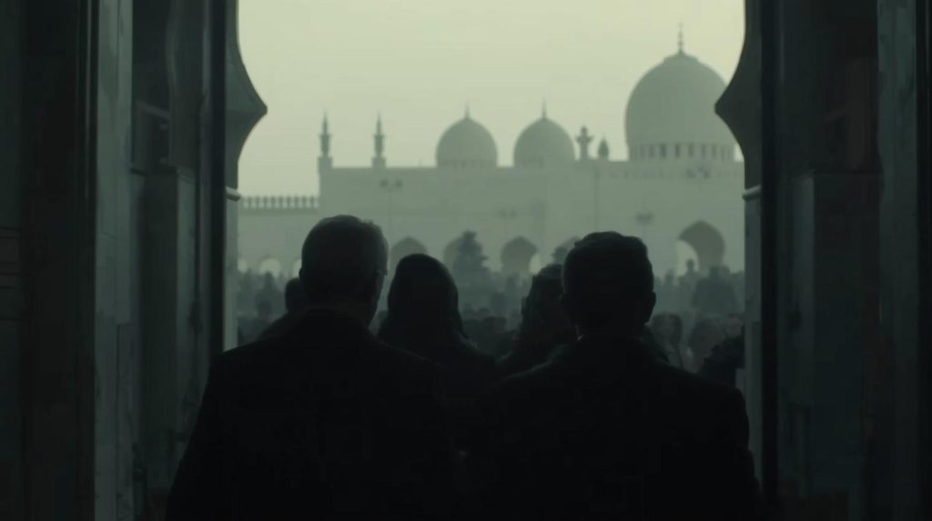 as in image of Saudi Arabia deporting Pakistanis for begging but show people from behind so no one is identified 1 1