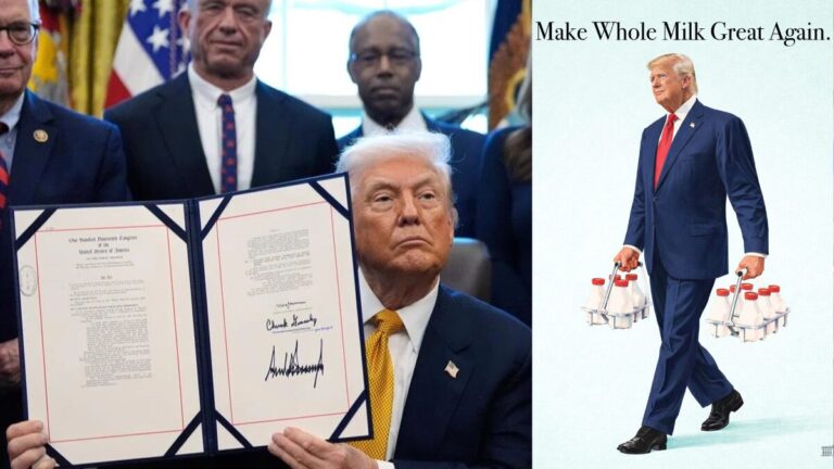 Trump brings whole milk back to US schools in dramatic reversal of Obama-era rules