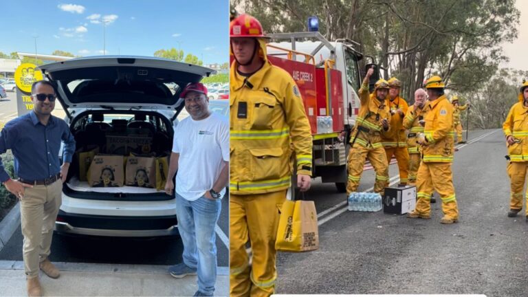 Bendigo’s Indian community and businesses lead cooking, packing, and delivering 800 meals daily for Victoria’s fire heroes