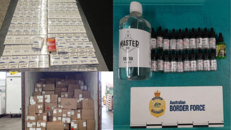 $1bn in illicit tobacco and vapes stopped at Australian border in three months