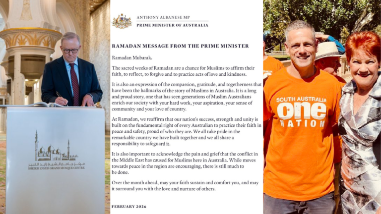“Unfit to lead”: One Nation leader attacks Albanese over Ramadan greeting, cites Lent omission