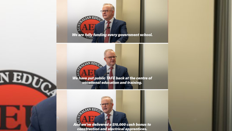 ‘Your victory’: Prime Minister Albanese celebrates teachers’ role in education reforms