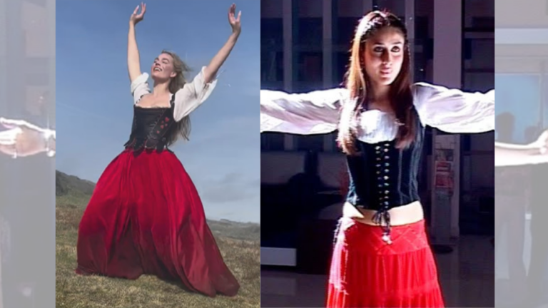 Australian actress recreates iconic English song in Bollywood-inspired outfit