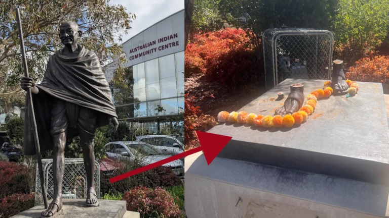 Mahatma Gandhi statue cut into pieces, stolen in Melbourne’s Rowville, reviving memories of past extremist vandalism