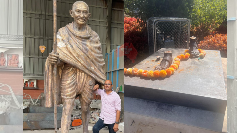 ‘An act of extreme disrespect’: Melbourne Mahatma Gandhi statue vandalism and theft leaves its Indian sculptor deeply hurt