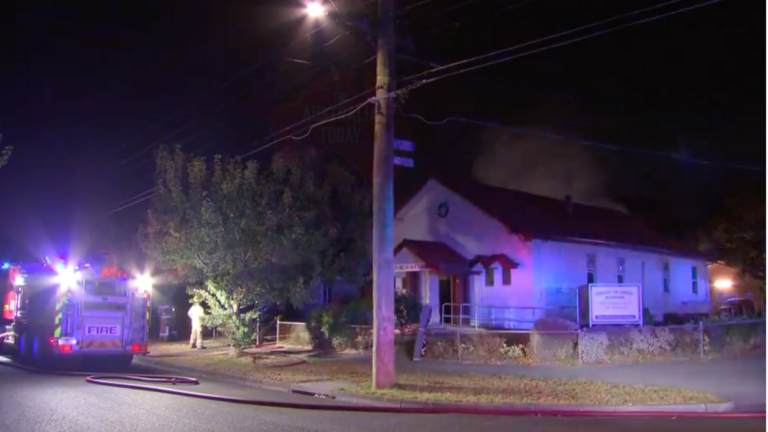 Man arrested after suspicious fire damages Melbourne church, police investigate possible arson