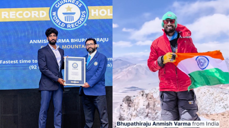 Indian mountaineer Bhupathiraju Anmish Varma sets Guinness World Record for fastest ascent of Seven Volcanic Summits