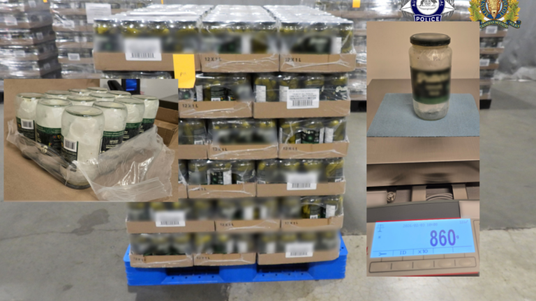 Canadian meth hidden in pickle jars bound for Australia busted, two Australian men charged