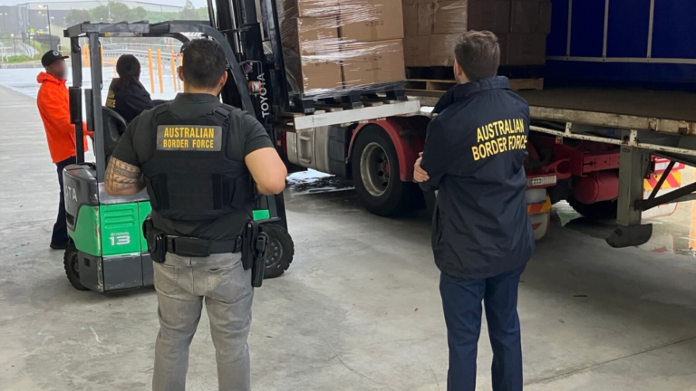 Two illegal migrants held as Sydney raids net millions of illicit cigarettes and five tonnes of tobacco