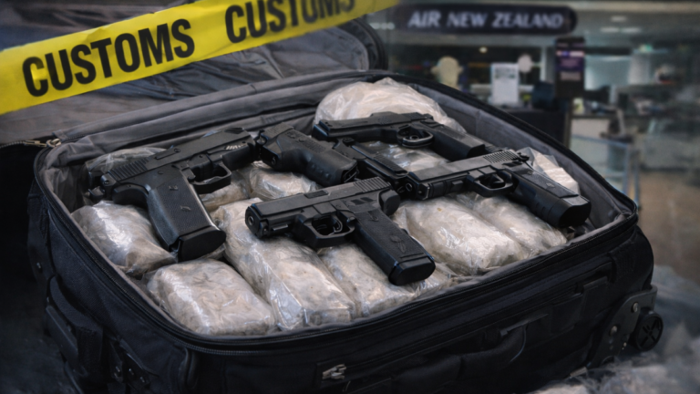Six pistols spark investigation that uncovers a network of corrupt baggage handlers at Auckland Airport