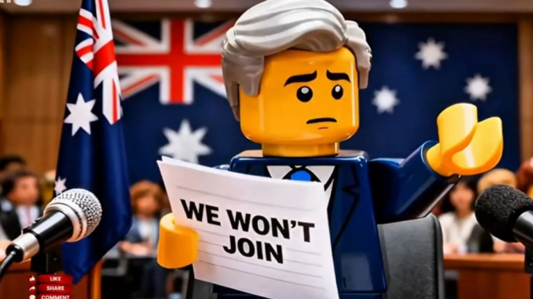 ‘We Will Not Join’: Iran uses AI LEGO video to mock Australia in Hormuz propaganda