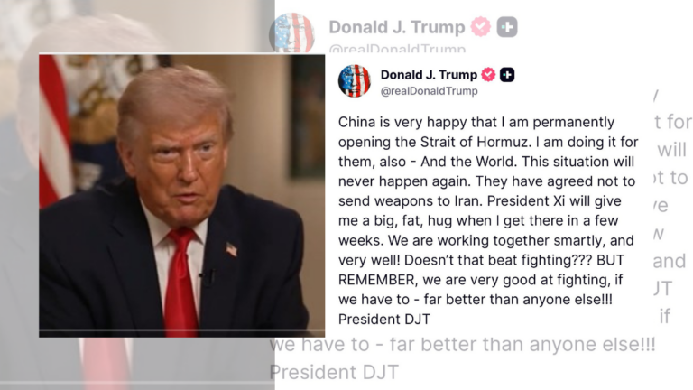 Trump claims Strait of Hormuz ‘permanently open’, says Iran war ‘close to over’ amid China assurance