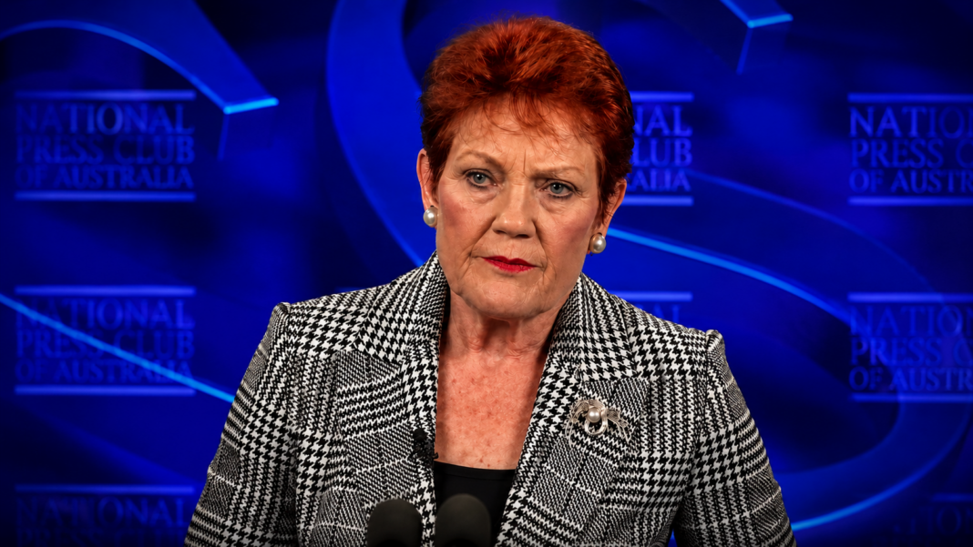 Image: Senator Pauline Hanson (Source: Screenshot X)