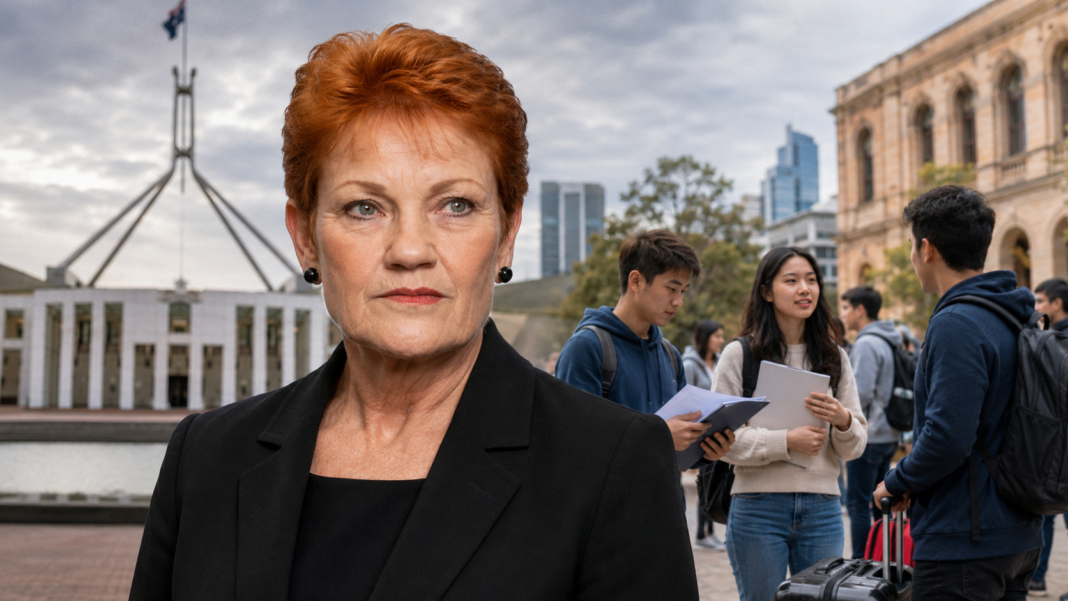 Pauline Hanson on International Students seeking Asylum; Image Source: The Australia Today