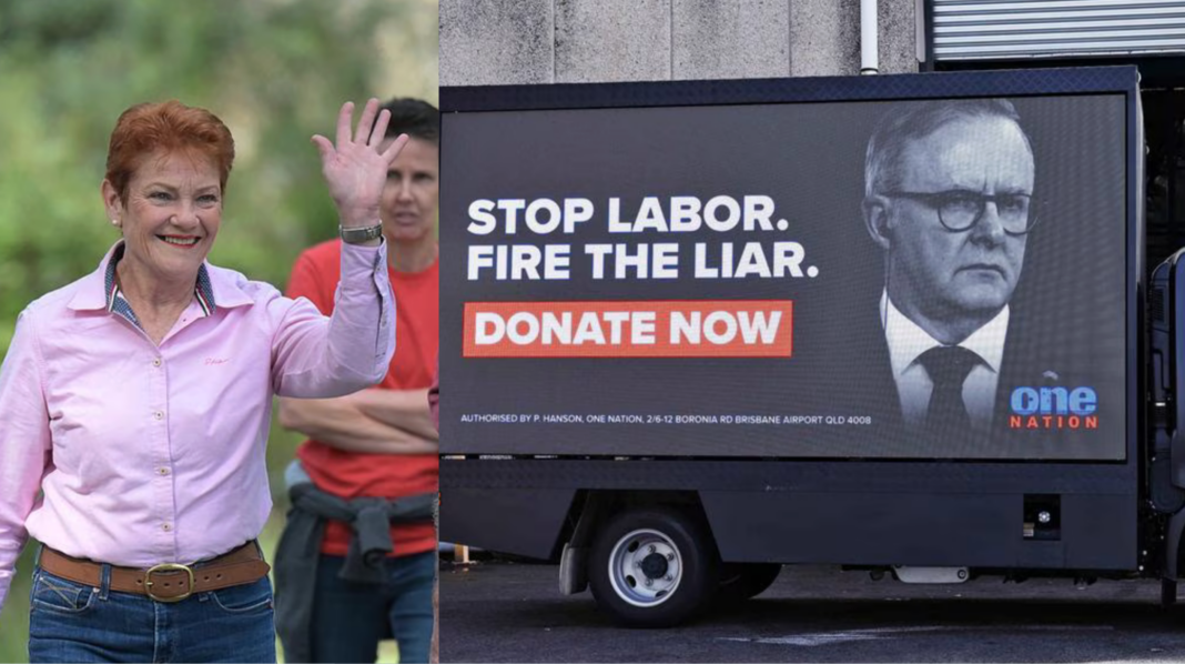 Image Source: One Nation/The Australia Today