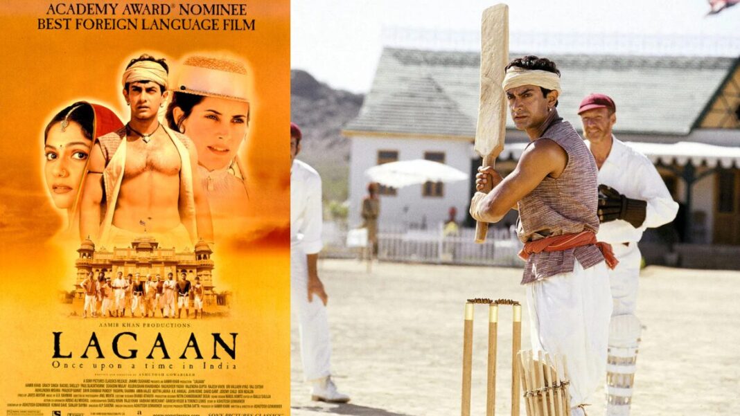 Image: Lagaan poster and screenshot